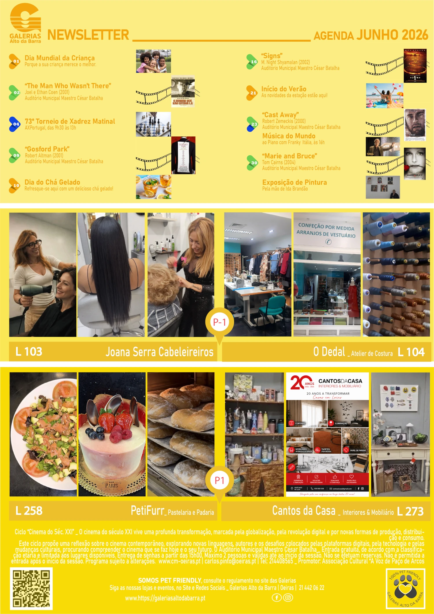 Newsletter Junho 2026 Galerias Alto da Barra